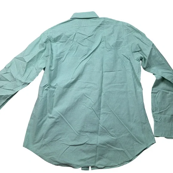 Polo Ralph Lauren Green Grid Pattern Button Down Shirt Men's Medium Purple Pony - Picture 3 of 6